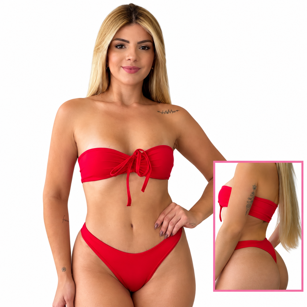 Biquíni Beatriz Vermelho - Tamanho M